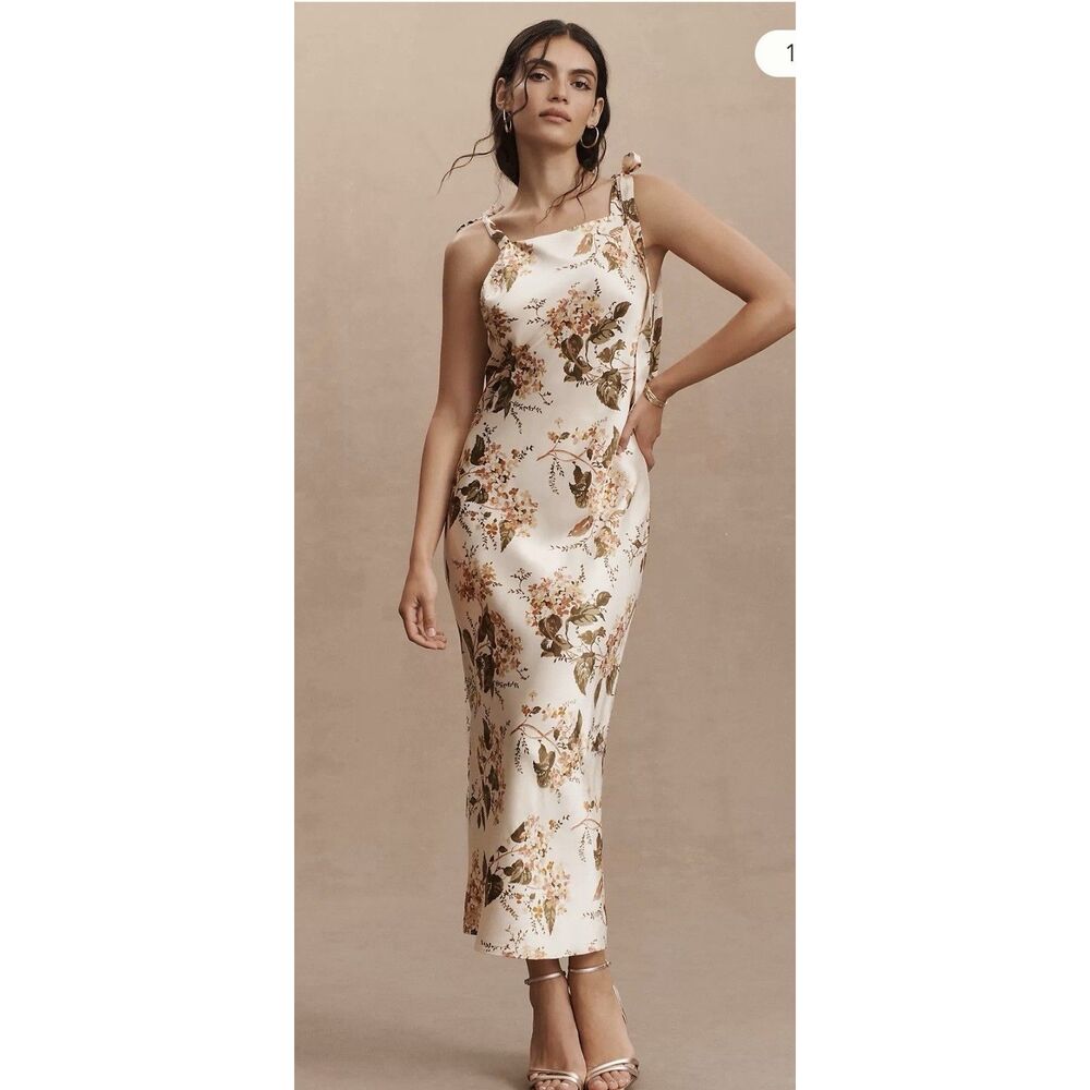 Reformation Women’s Floral Silk Aden Dress Size XS